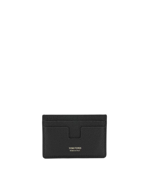 Tom Ford White T Line Card Holder for men