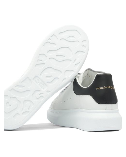 McQueen White Leather Rubber Sneakers
