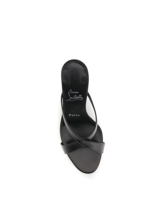 Christian Louboutin White Mulazee Cross Sandals