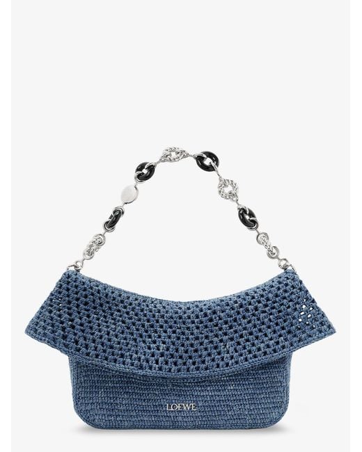Loewe Blue Shoulder Bag Ola Paula's Ibiza Raffia
