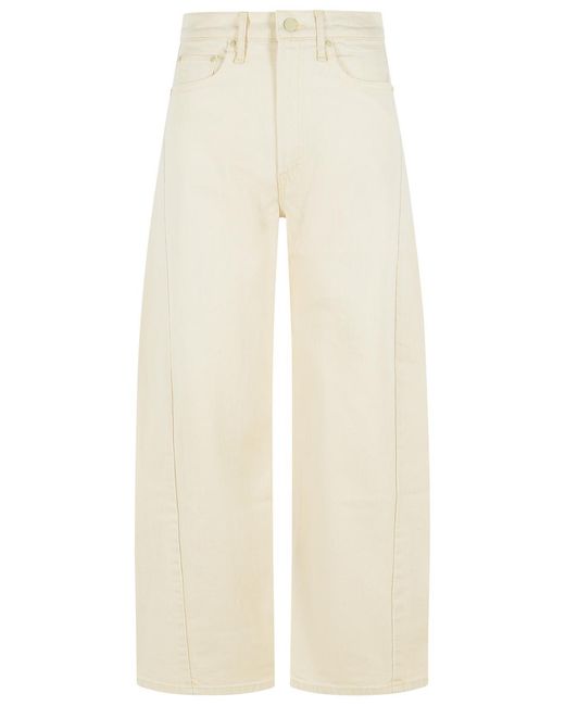 Mother Natural The Half Pipe Cream Cotton Jeans