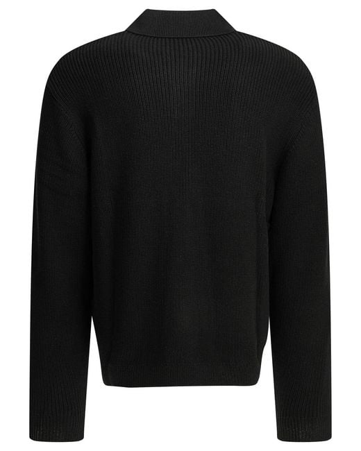 Carhartt Black Miles Polo Sweater for men