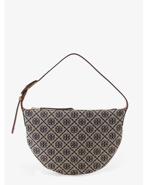 Tory Burch Metallic T Monogram Small Balloon Shoulder Bag