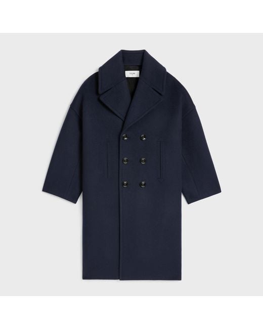 Céline Blue Wool Coat