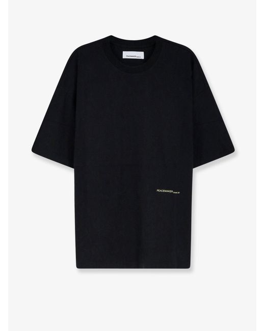 Oamc Peacemaker Black T-Shirt Cotton for men