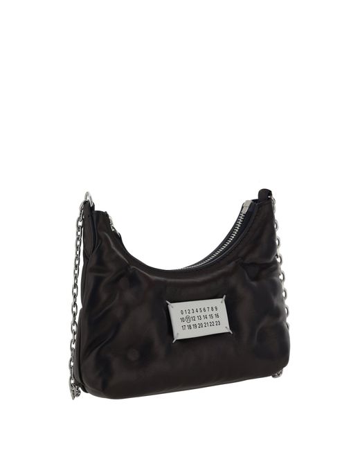 Margiela Black Glam Slam Hobo Shoulder Bag