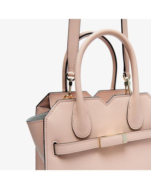 Valextra Pink "Milano" Crossbody Bag Mini
