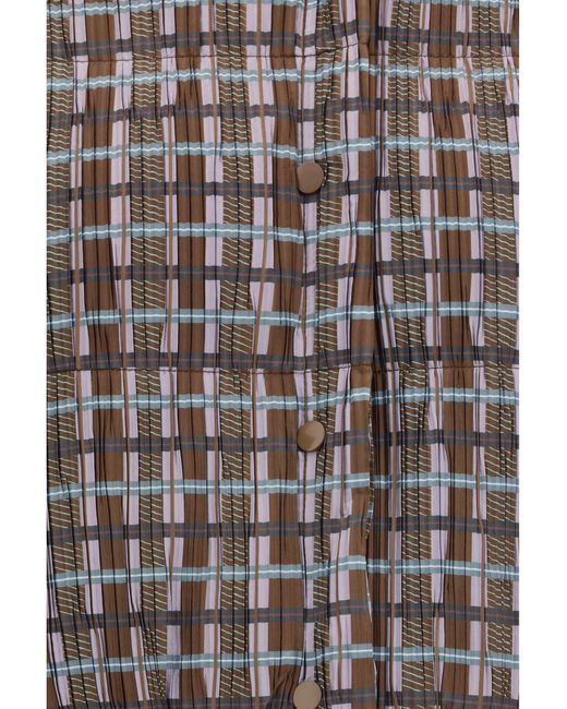 GONGDID DESIGN Brown Short Padded High-Neck Jacket
