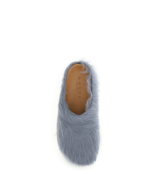Marni White Fussbett Mules for men