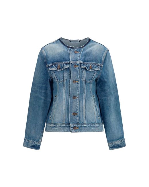 Balenciaga Blue Hourglass Denim Jacket