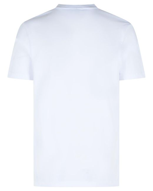 Versace White Cotton T-Shirt for men