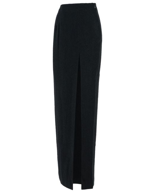 Alessandra Rich Black Long Skirt
