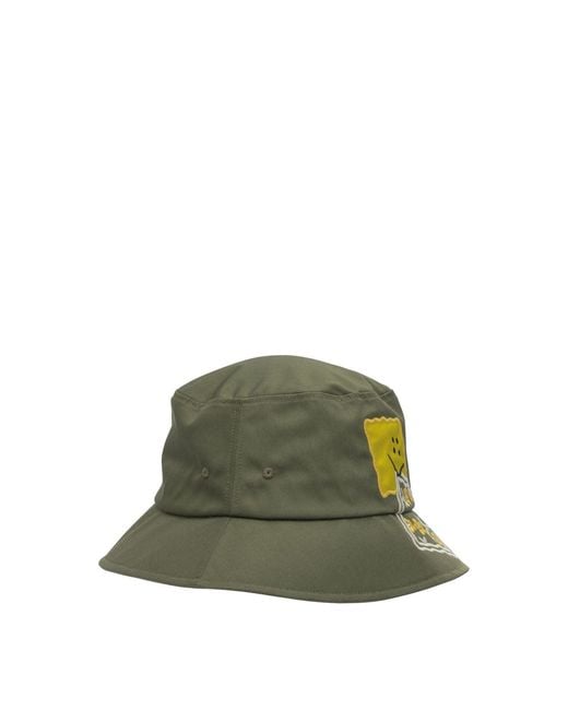 Kapital Green Peckish Rainbowy Bucket Hat for men