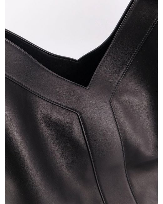 Saint Laurent Black Y Oversize Leather Tote Bag for men