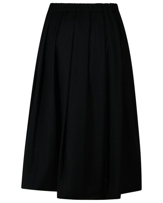 Fabiana Filippi Black Wool Skirt