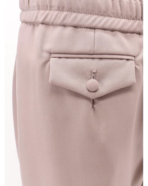 Dolce & Gabbana Pink Dolce & Gabbana Virgin Wool Trousers for men