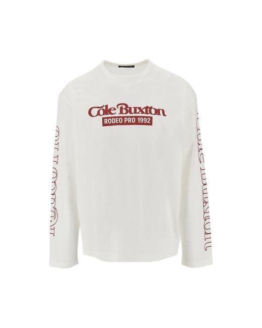 Men's White 'Rodeo Pro' Long-Sleeved T-Shirt