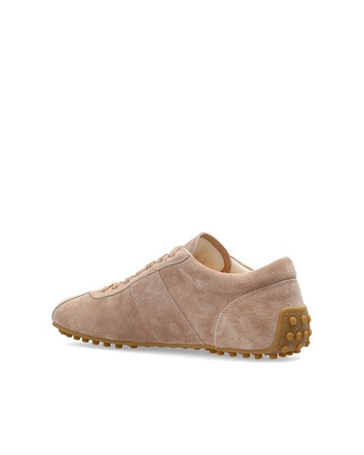 Tod's Brown Suede Leather Sneakers for men