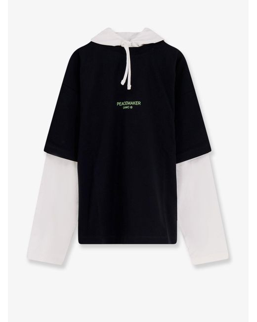 Oamc Peacemaker Black Cotton Sweatshirt for men