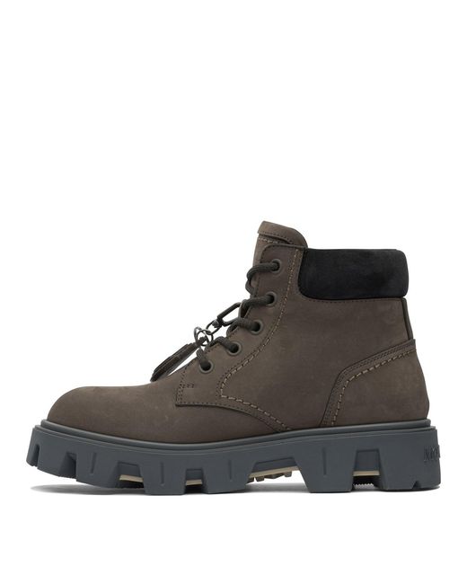 Moncler Black "Peak City" Lace-Up Boots for men