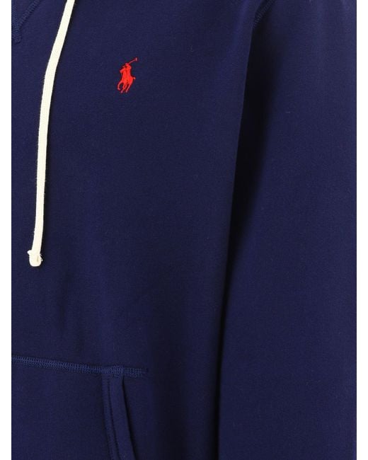 Polo Ralph Lauren Blue Sweatshirt With Logo for men