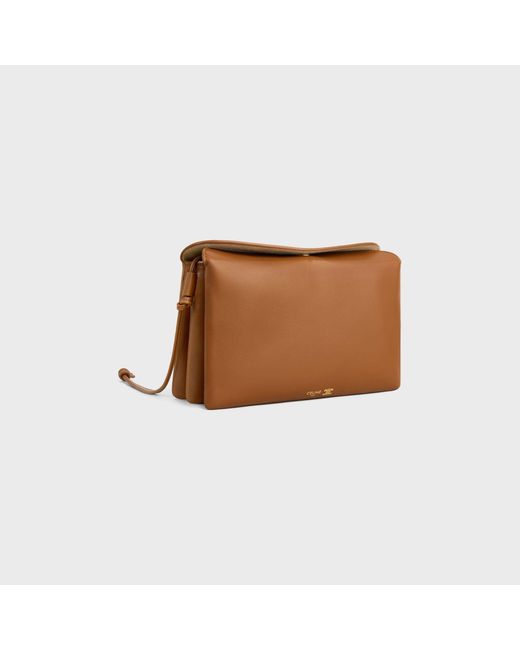 Céline Brown Trio Flap Small Shoulder Bag