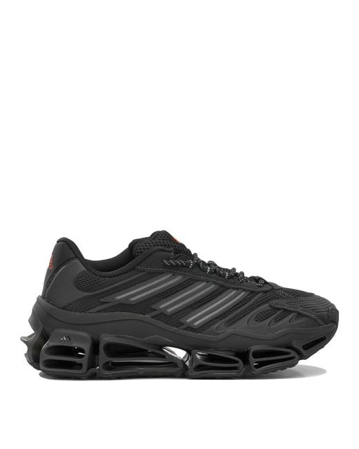 Adidas Originals Black Megaride Ag Fabric Rubber Sneakers