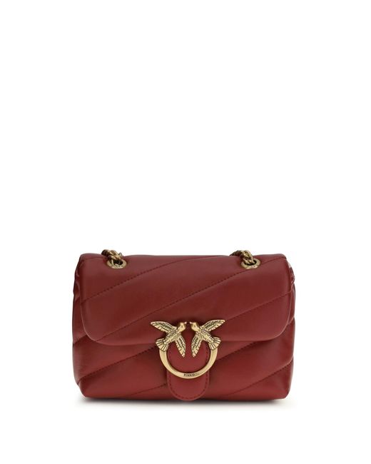 Pinko Red Shoulder Bag Love Baby