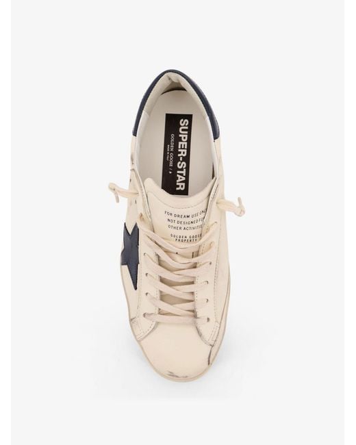 Golden Goose Deluxe Brand White Deluxe Brand Super Star Leather Sneakers for men