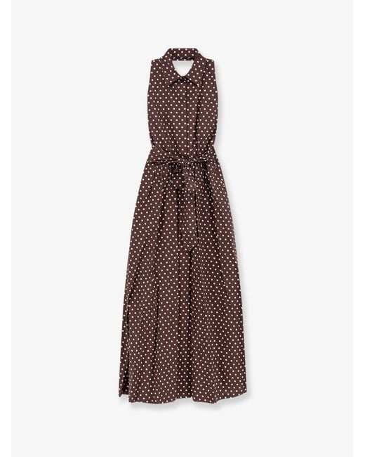 Lavi Brown Dress Caprese Cotton