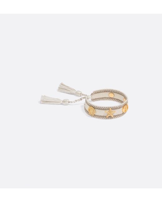 Dior White "Iviera" Bracelet