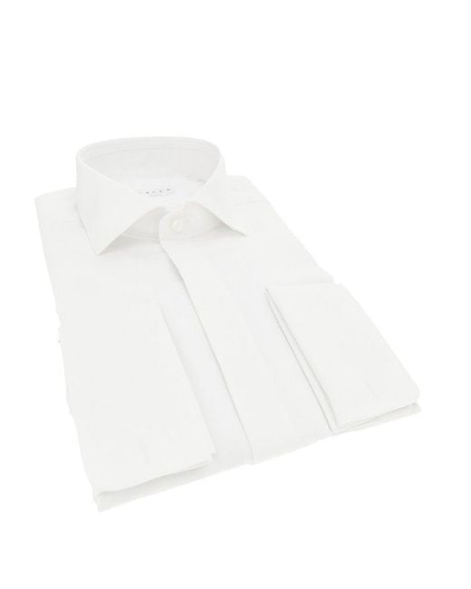 Xacus White Supercotone Tailor Fit Shirt for men