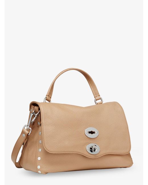 Zanellato Brown Crossbody Bag Postina Daily Hammered Leather