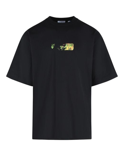Off-White c/o Virgil Abloh Black 'Spices Arrow' Cotton T-Shirt for men