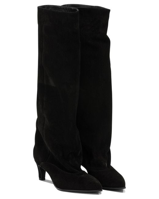 Strategia Black A5983 Velour Nero Boots
