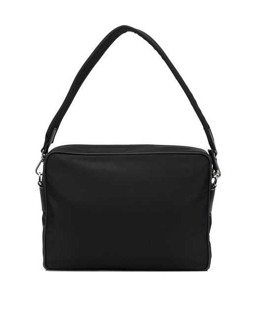 Prada Black Re-Nylon Medium Shoulder Bag for men