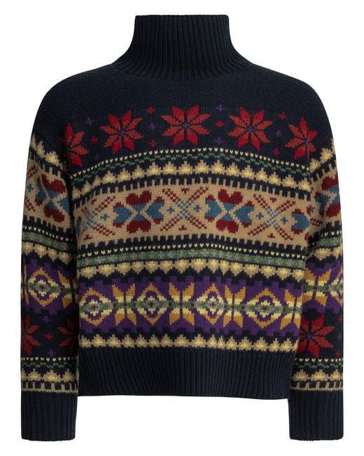 Polo Ralph Lauren Black Wool Cashmere Turtleneck Sweater