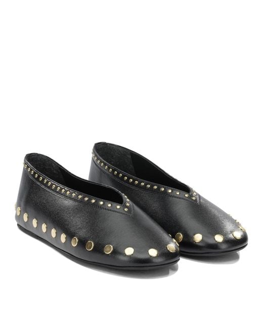Ganni Black "Jenny" Classic Ballet Flats