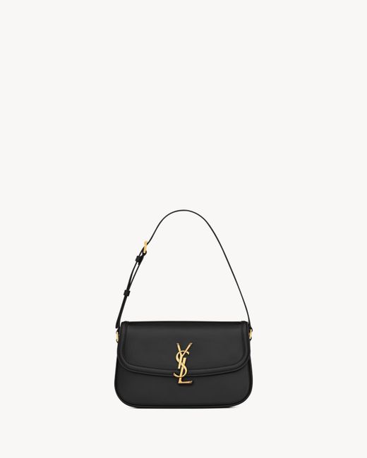 Saint Laurent Black "Solferino" Small Shoulder Bag