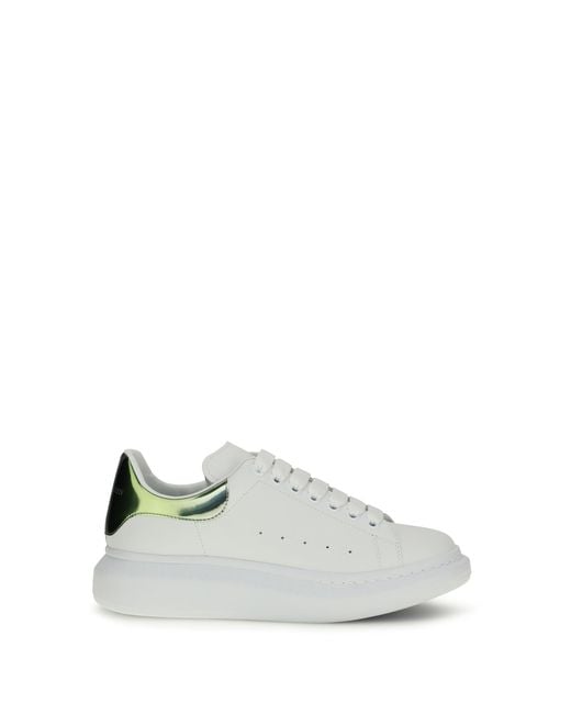 McQueen White Leather Sneakers for men