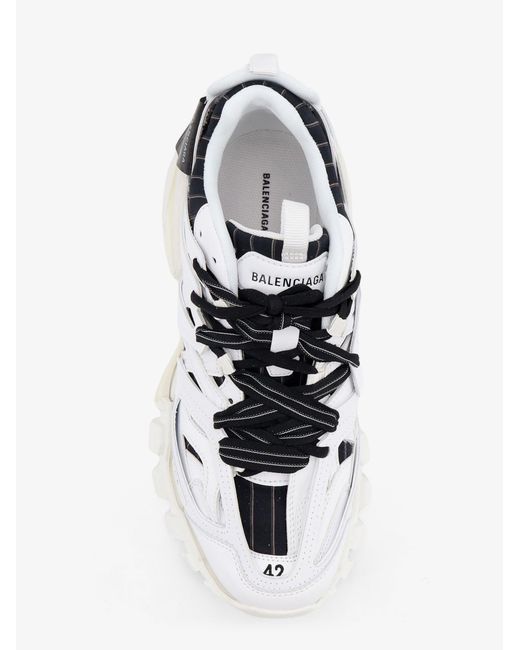 Balenciaga White Track Polyurethane Sneakers for men