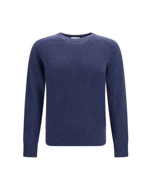 Brooksfield Blue Crewneck Sweater for men
