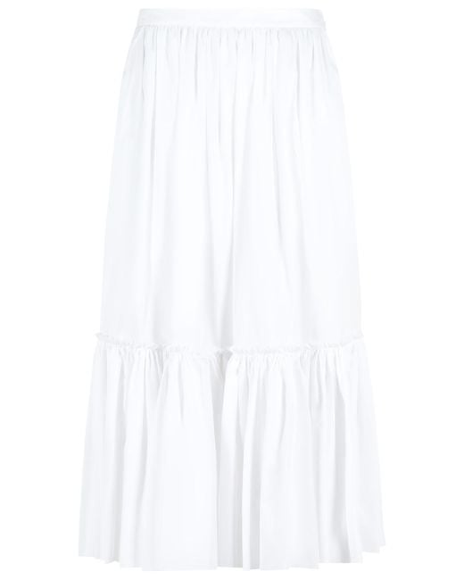 Jil Sander White Skirt