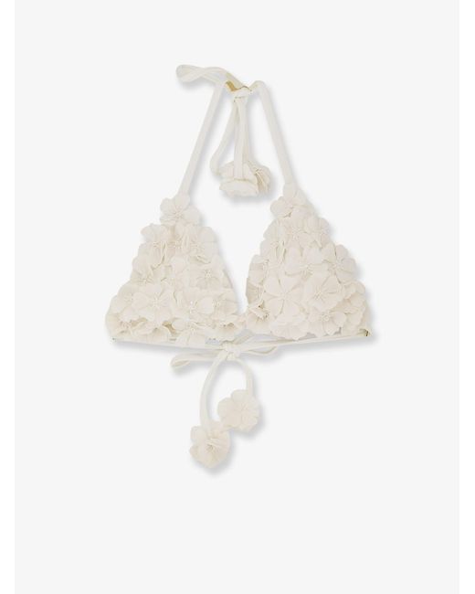 PATBO White Lycra Bikini Top