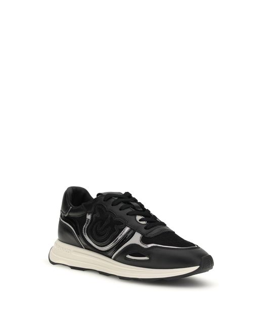 Pinko White Leather Sneakers Zoe