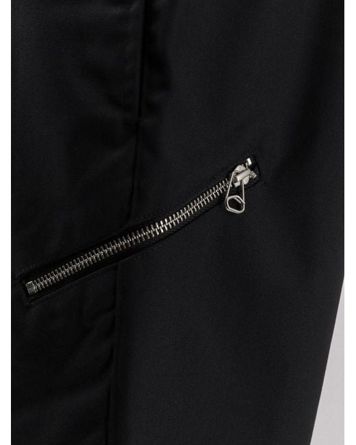 Oamc Peacemaker Black Regs Wool Blend Trousers for men