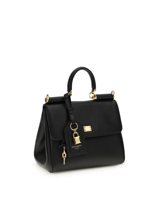 Dolce & Gabbana Black Shoulder Bag My Sicily Leather