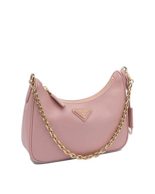 Prada Pink Re-Edition Shoulder Bag