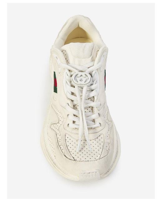 Gucci White 2.0" Sneakers