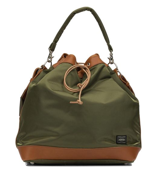 Men's Green Porter-Yoshida & Co String Medium Shoulder Bag